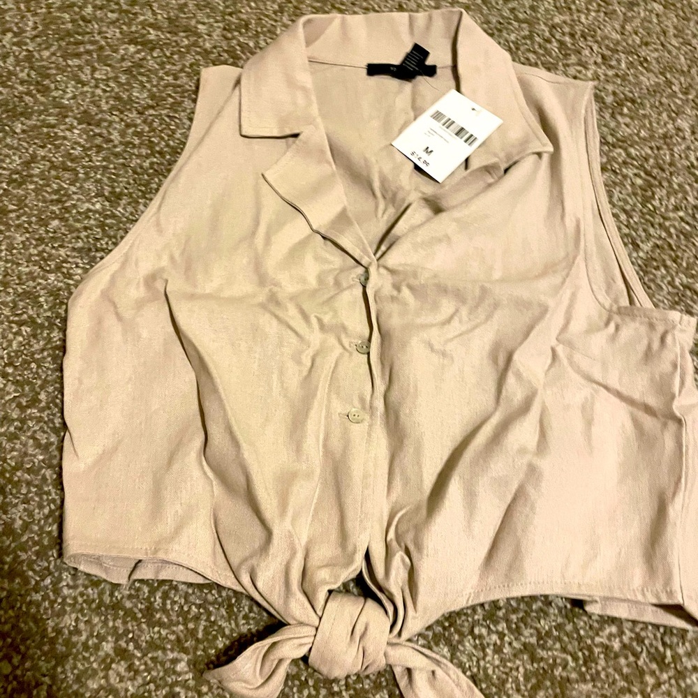 Forever 21 Crop Tank with Front Tie